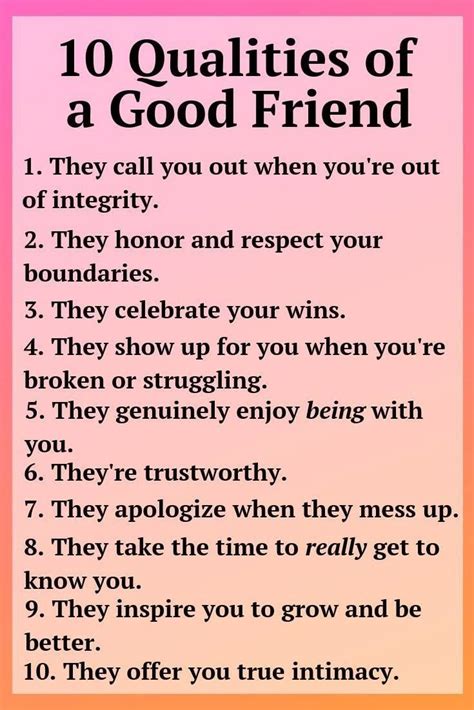 what are the quality of a true friend